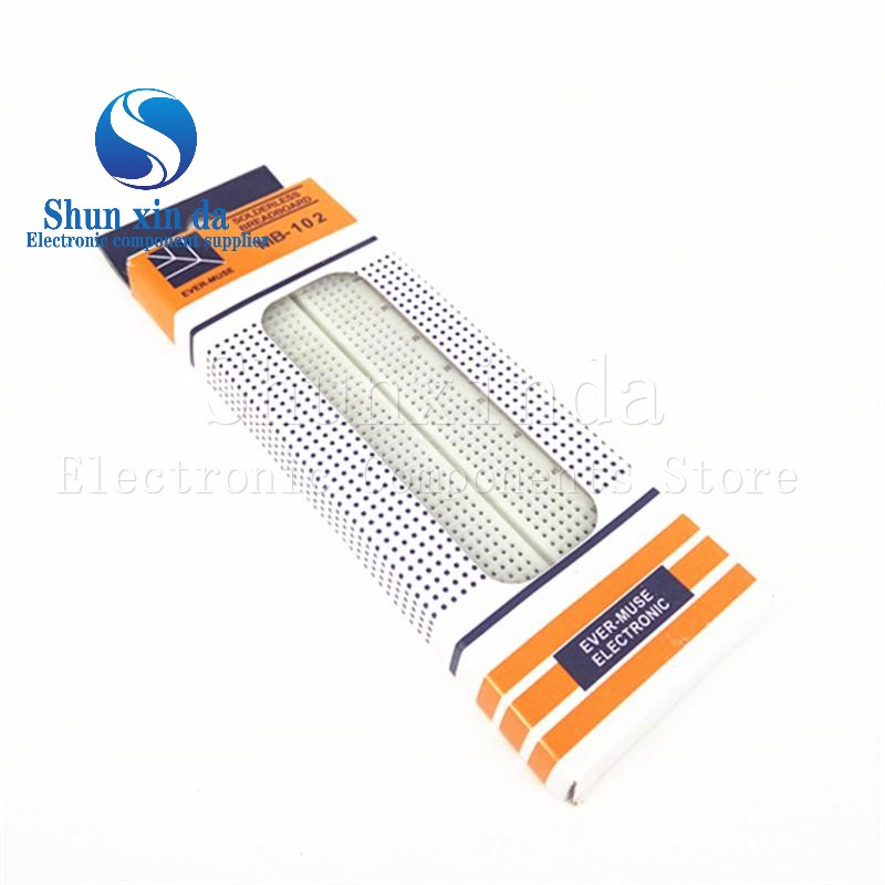 Breadboard 400 Point - لوحة تجارب MB102 MB-102 مقاس 165*55*10