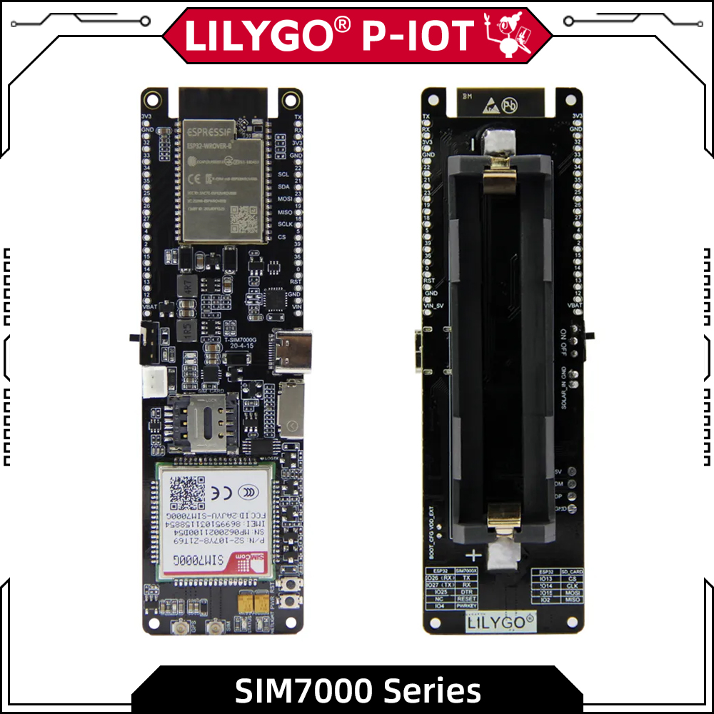 Esp32 Battery Holder Lipo - LILYGO® TTGO T-SIM7000G ESP32 سيم مجلس