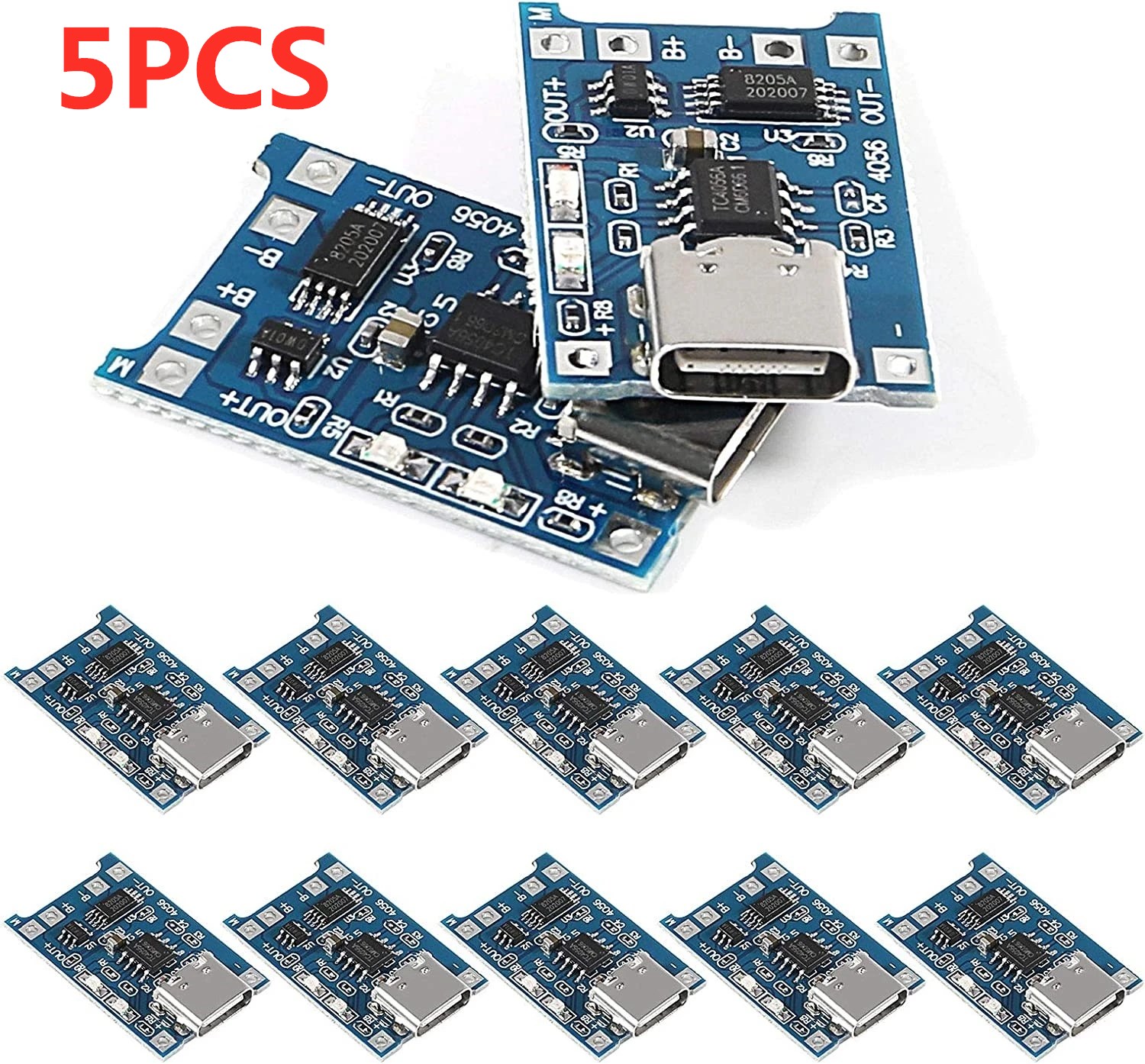 Tp4056 Module - 2/5 قطعة Type-C مايكرو صغير 5V1A
