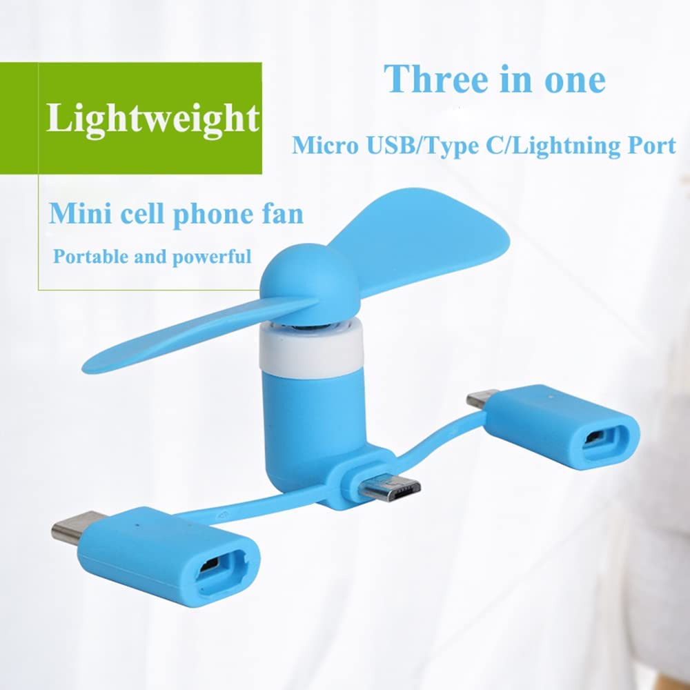 مروحة هاتف 3 في 1 تعمل بالطاقة - مراجعة Micro Usb Cable وسعره