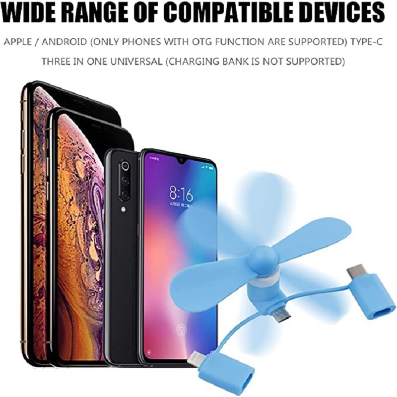 مروحة هاتف 3 في 1 تعمل بالطاقة - مراجعة Micro Usb Cable وسعره
