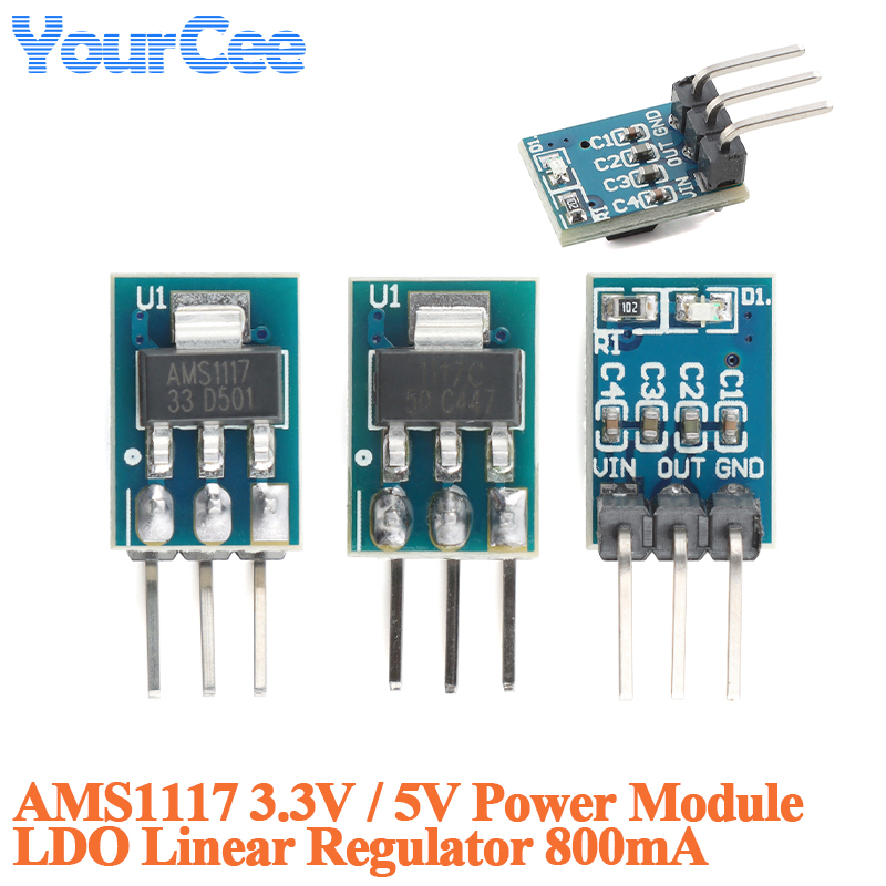 20 قطعة/1 قطعة AMS1117 3.3 فول - مراجعة Ams1117 Module وسعره