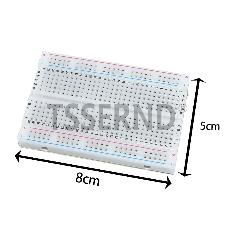 لوحة اختبار PCB بدون لحام بـ 4 - مراجعة Breadboard 400 Point وسعره