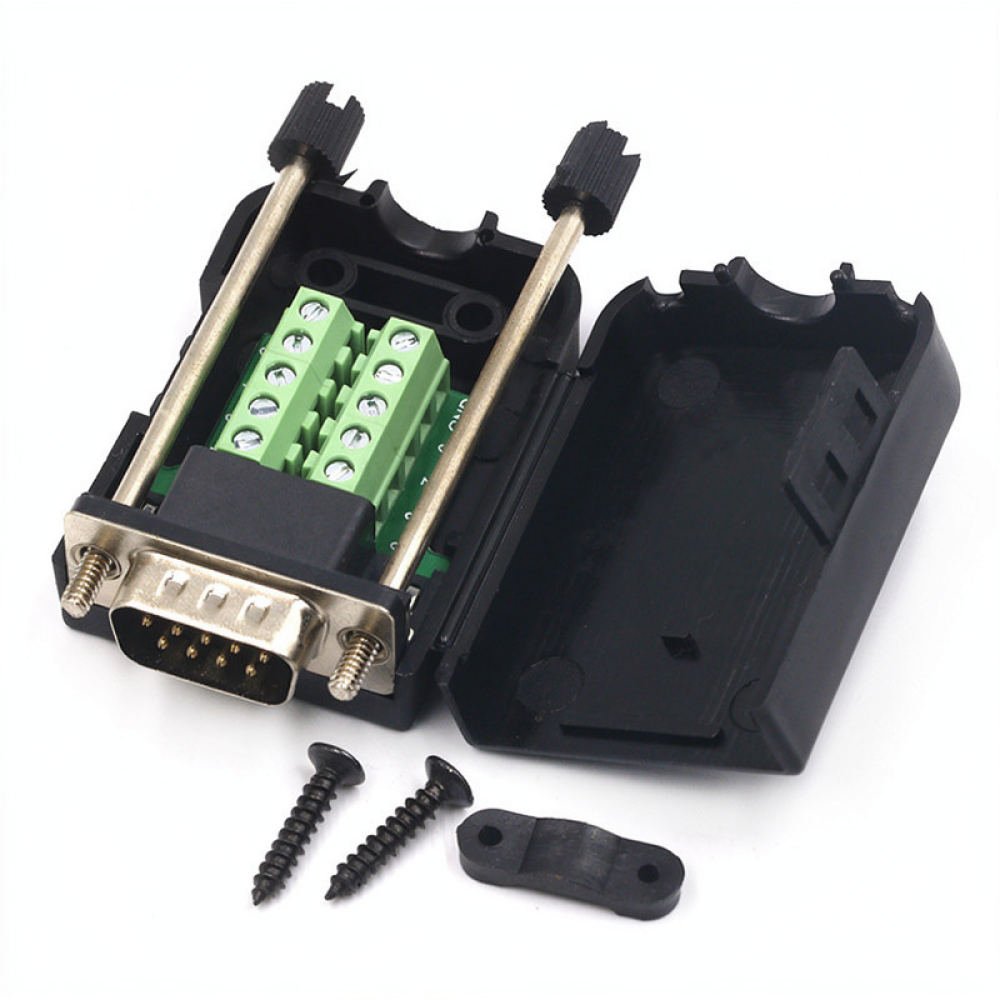موصل DB9 بدون لحام لمحول Yuanl - مراجعة Screw Terminal Block وسعره
