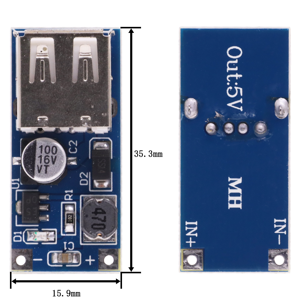 لوحة تحويل دفعة طاقة محمولة US - مراجعة Tp4056 Module وسعره