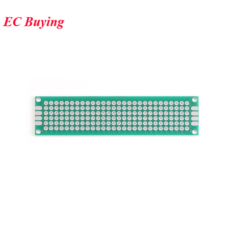 5 قطع 2x8 سم نموذج ثنائي الجان - مراجعة Pcb Prototyping Board وسعره