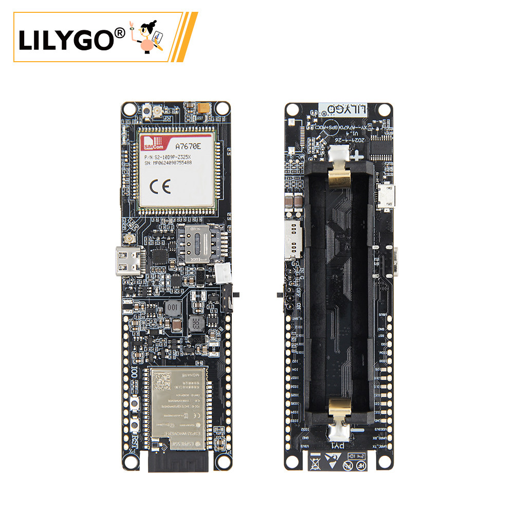 وحدة LILYGO T-A7670E ESP32، تد - مراجعة Esp32 Battery Holder Lipo وسعره