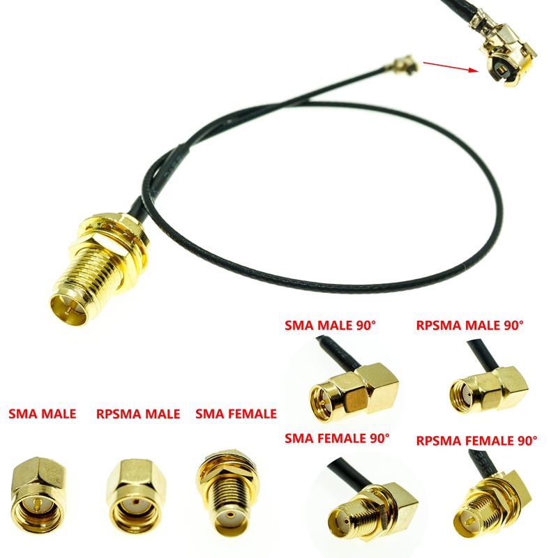 U.FL MHF1 UFL إلى RP-SMA SMA أ - مراجعة Ipex Connector وسعره