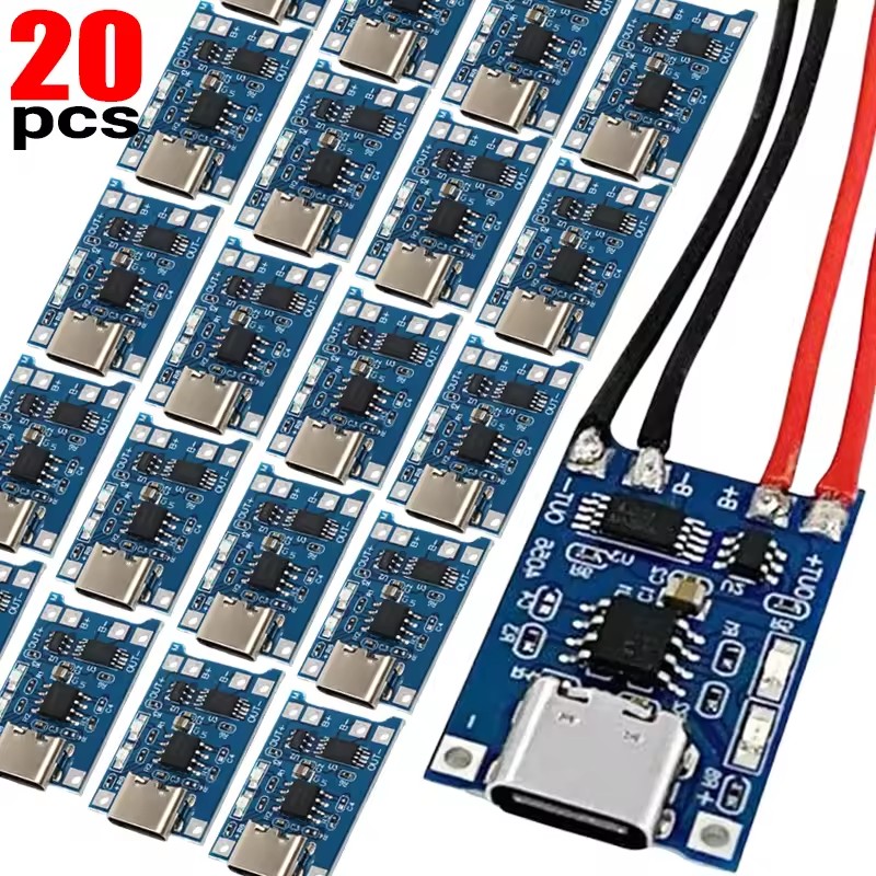 1-20 قطعة وحدة شحن بطارية ليثي - مراجعة Tp4056 Module وسعره