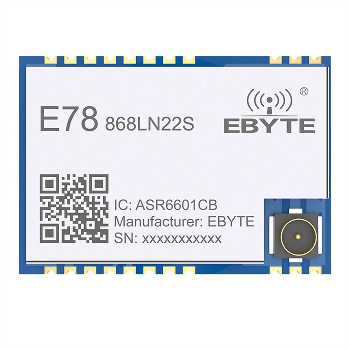 وحدة LoRaWAN A73T E78-868LN22S - مراجعة Ipex Connector وسعره