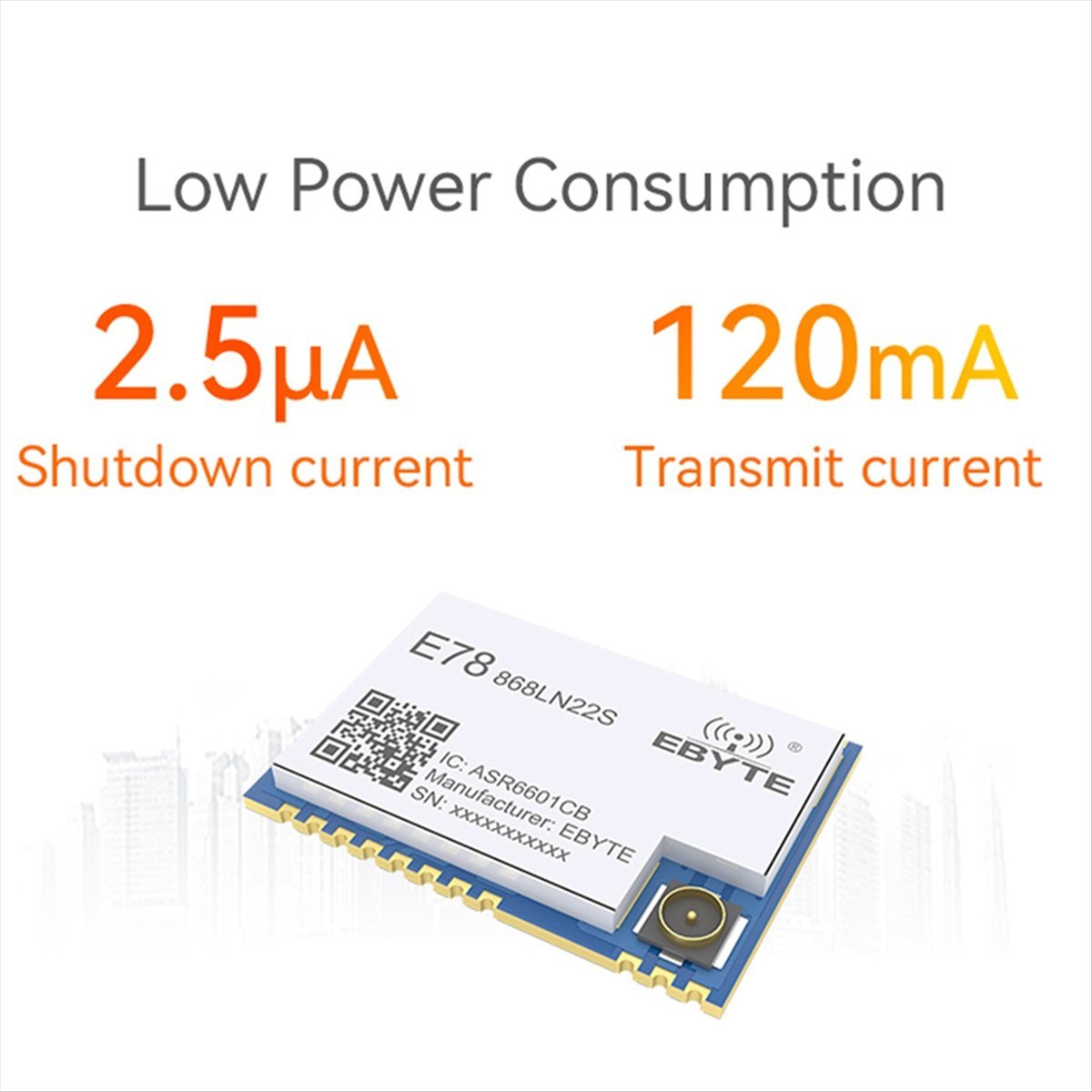 وحدة LoRaWAN A73T E78-868LN22S - مراجعة Ipex Connector وسعره