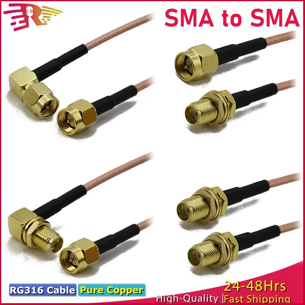 قسط RG316 SMA إلى SMA ذكر التو - مراجعة Jumper Wire Kit وسعره