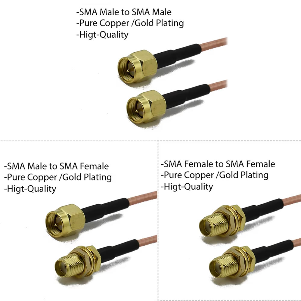 قسط RG316 SMA إلى SMA ذكر التو - مراجعة Jumper Wire Kit وسعره