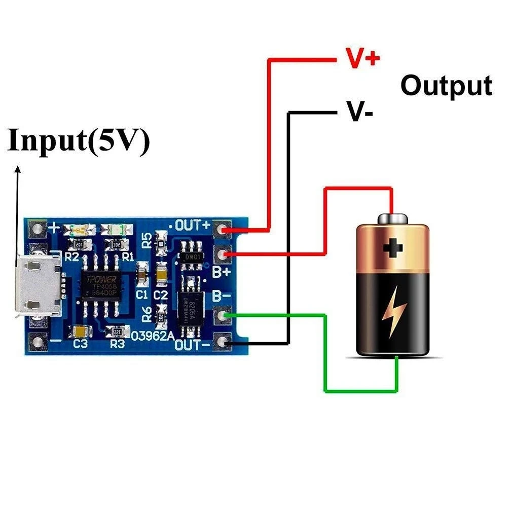 1-20 قطعة وحدة شحن بطارية ليثي - مراجعة Li Ion Charger Module وسعره