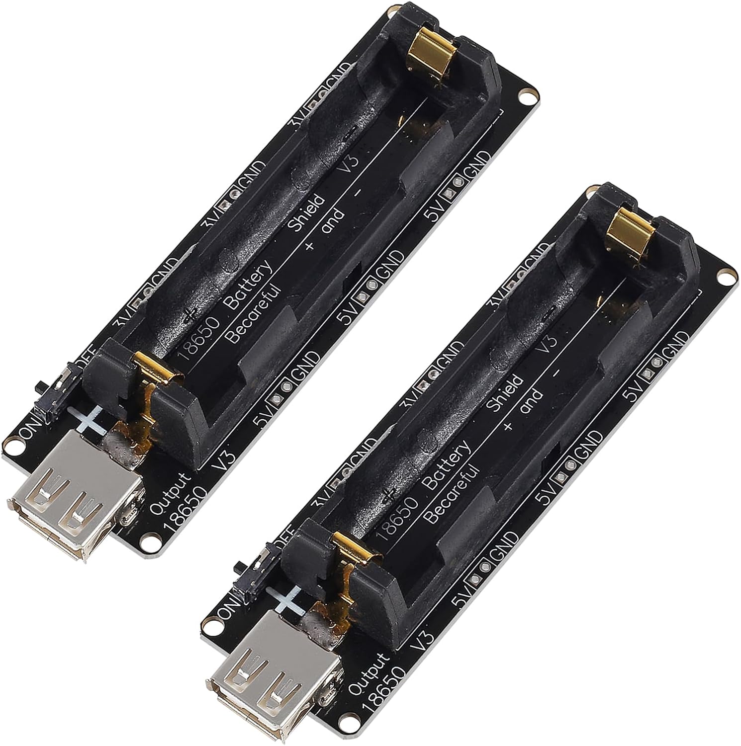 حامل بطارية 18650 (قطعتان) مع  - مراجعة Esp32 Battery Holder Lipo وسعره