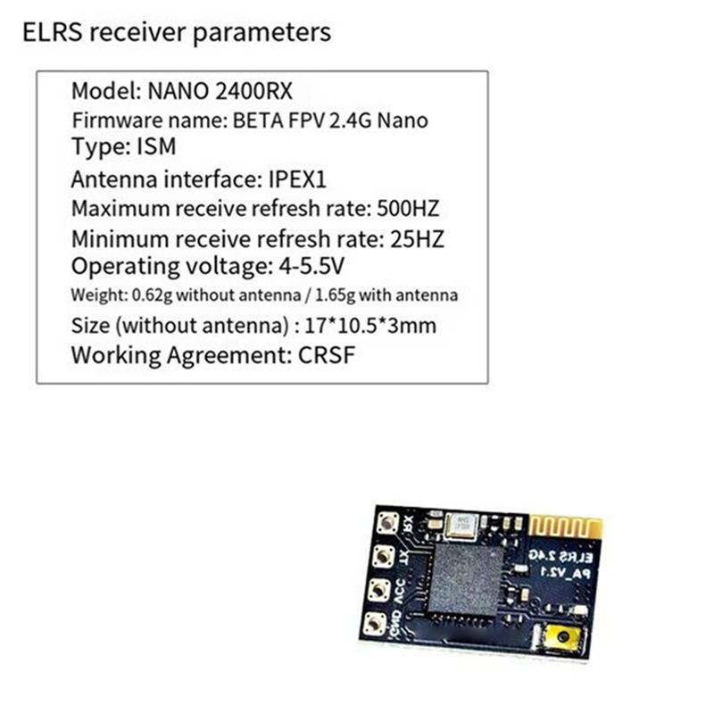 جهاز استقبال CYGJ-10PCS ELRS ب - مراجعة Antenna 2.4Ghz وسعره