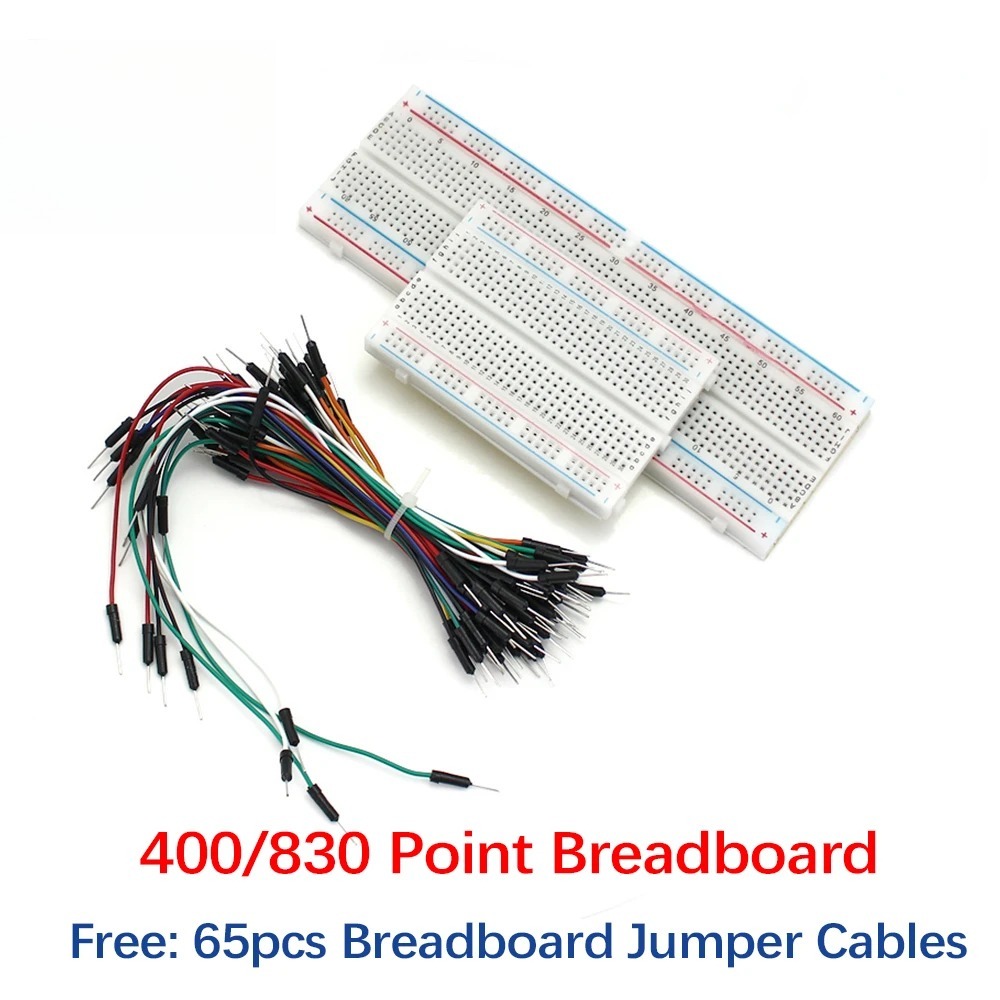 400 830 نقطة اللوح عدة مع كابل - مراجعة Breadboard 400 Point وسعره