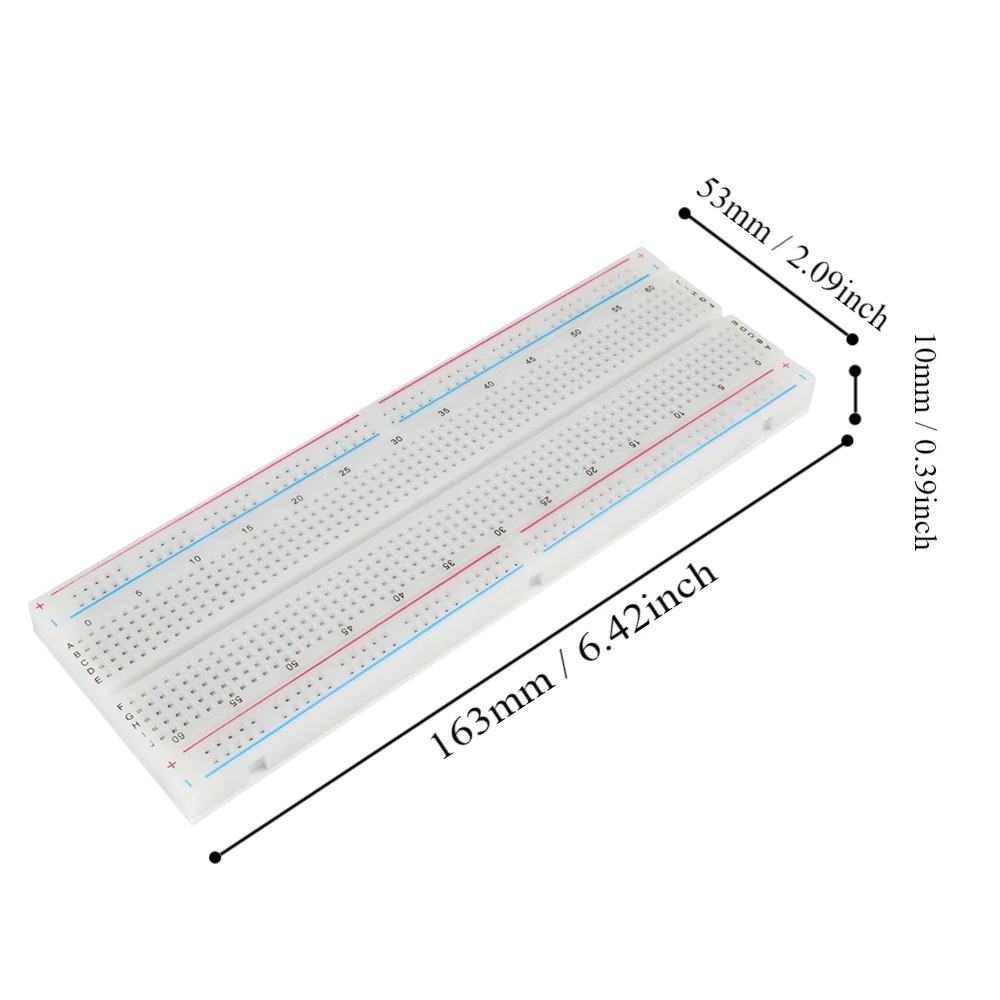 400 830 نقطة اللوح عدة مع كابل - مراجعة Breadboard 400 Point وسعره